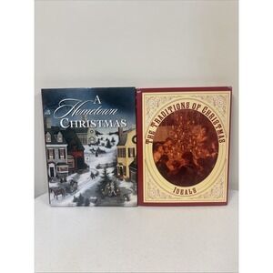 Lot Of 2 A Hometown Christmas, The Traditions Of Christmas Books Ideals Publish…